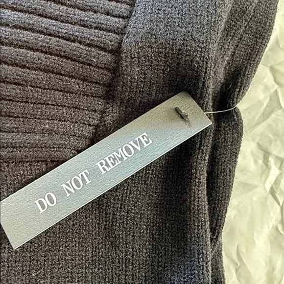 Frankie’s Bikinis Jade Knit Mini Dress LS NWT S Black (OTR0054) - Picture 7 of 8